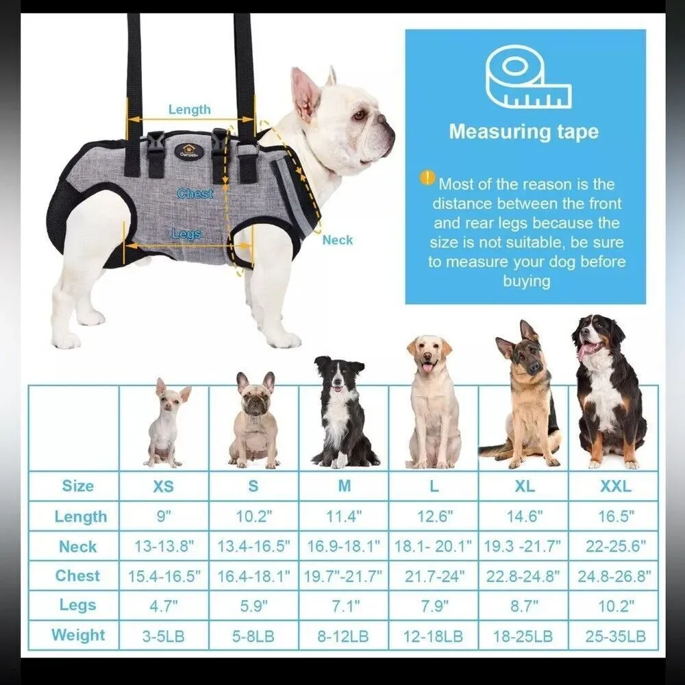 Own Pets harness gray‎ and black for large dogs
